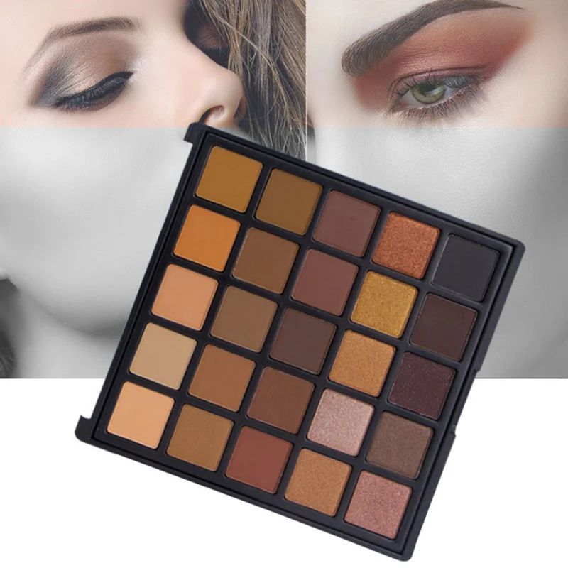 25 Color Copper Eyeshadow Palette, Bronzed Palette, Metallic & Shimmer