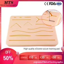 MTS Silicone Skin Suture pad Surgical wound Suture Training Kit for medical teaching Practice training traumatic pistol цена MTS Silicone Skin Suture pad Surgical wound Suture Training Kit for medical teaching Practice training traumatic pistol цены онлайн