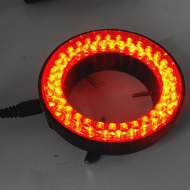 

60 Red Color Ring LED Lights Brightness Adjustable Light Source For Stereo Microscopeled LED Illumination