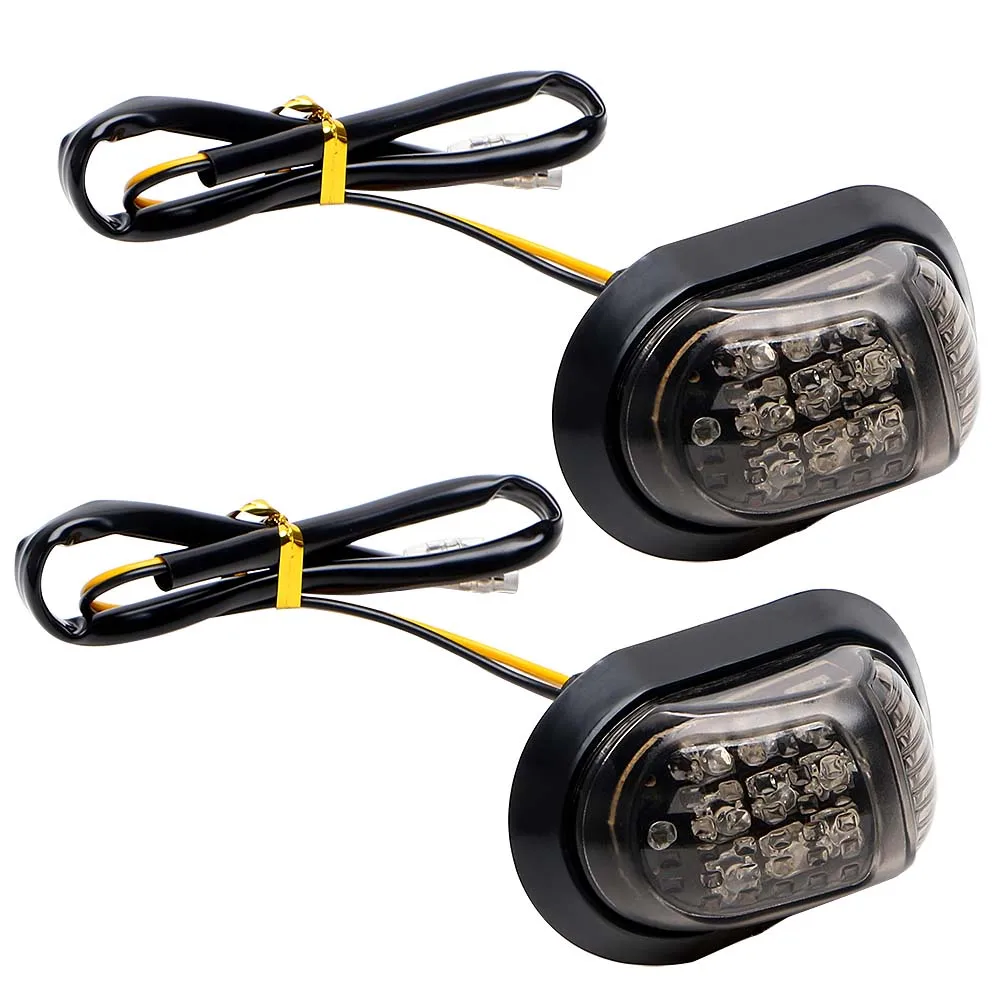 2pcs 12v Motorcycle Turn Signal Indicator Light Indicators Pair Piranha Flasher |