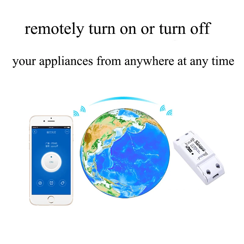 Sonoff базовый беспроводной переключатель универсальный модуль Таймер Wifi переключатель умный дом автоматизация пульт дистанционного управления через IOS Android