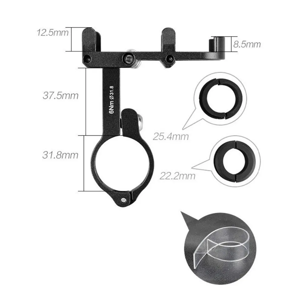 Universal Bicycle Phone Holder Motorcycle Handlebar Clip Stand For iPhone Samsung Mount Bracket Support For 3.5-6.2