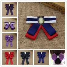 20 цветов, элегантный женский свадебный костюм унисекс, банкетная рубашка с воротником, галстук-бабочка, британская форма, милая бабочка, ленточка с бантиками