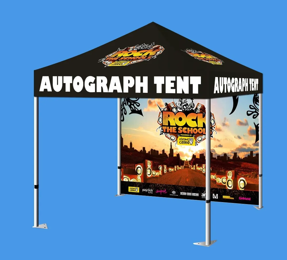 

Customized promotional pop up tent top printing,Dye Sublimation Printing folding canopy