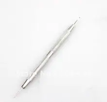 20 unids/lote Acen Aguja Blemish Extractor cuidado de La Piel Facial de Composición Doble Herramienta de Acero Inoxidable TP-24 Sugerencia