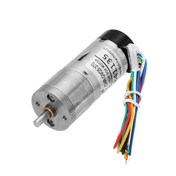 

DC12V 350rpm Encoder Motor DC Gear Motor with Cover