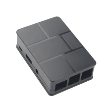 1pcs Raspberry Pi 3 Model B Black Case Plastic Raspberry Pi 2 Cover Shell Enclosure Box ABS box for Raspberry pi 2