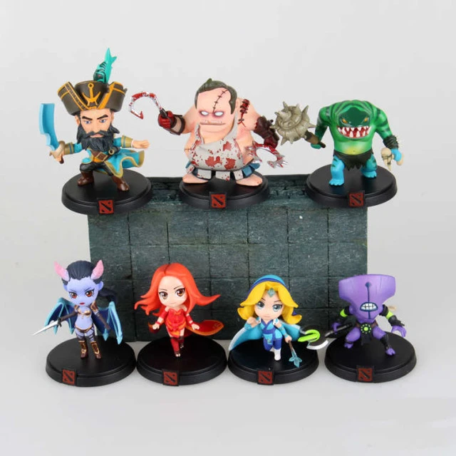  Chanycore Serfdom DOTA 2 Game Figure Pudge Leviathan Crystal Maiden Lina Queen Kunkka Tidehunter PV