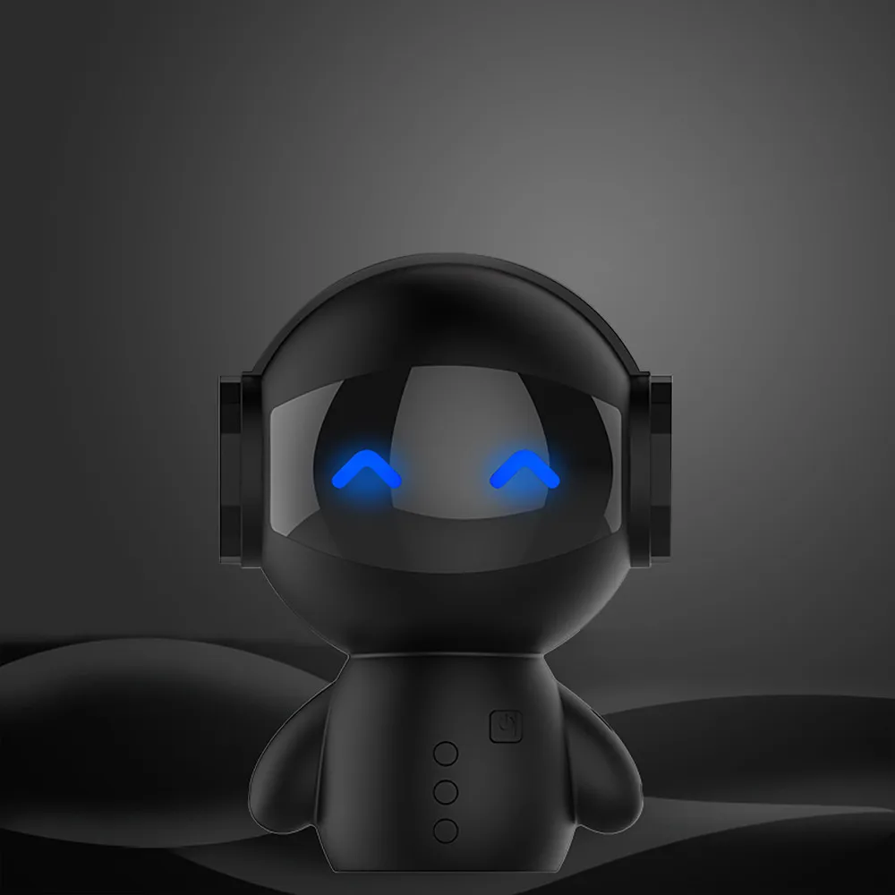 

Bluetooth Speaker Portable LED Mini Robot Soundbox Wireless 3D Stereo Music Center Support AUX TF