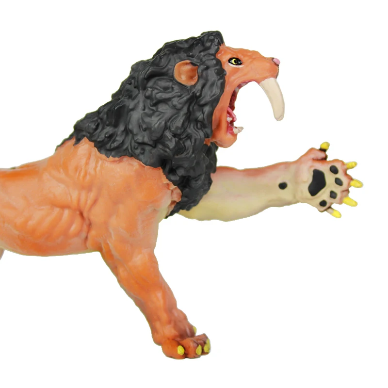 Wiben Ancient Smilodon моделирование Львов модель животного Фигурки игрушек обучающие и
