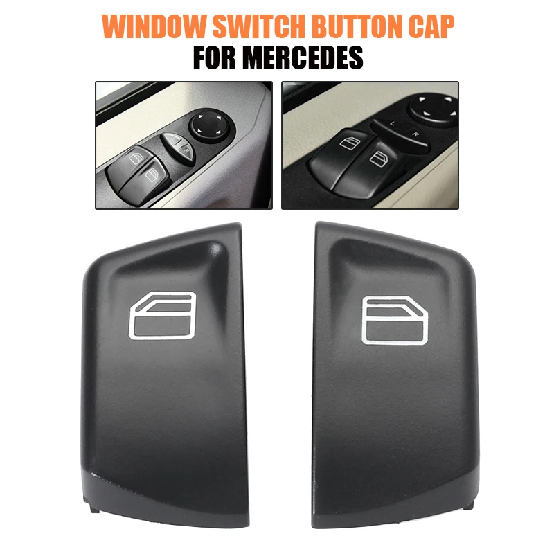 

2Pcs Car Electric Window Control Power Switch Buttons CapPush Button Covers For Mercedes Sprinter Vito Viano