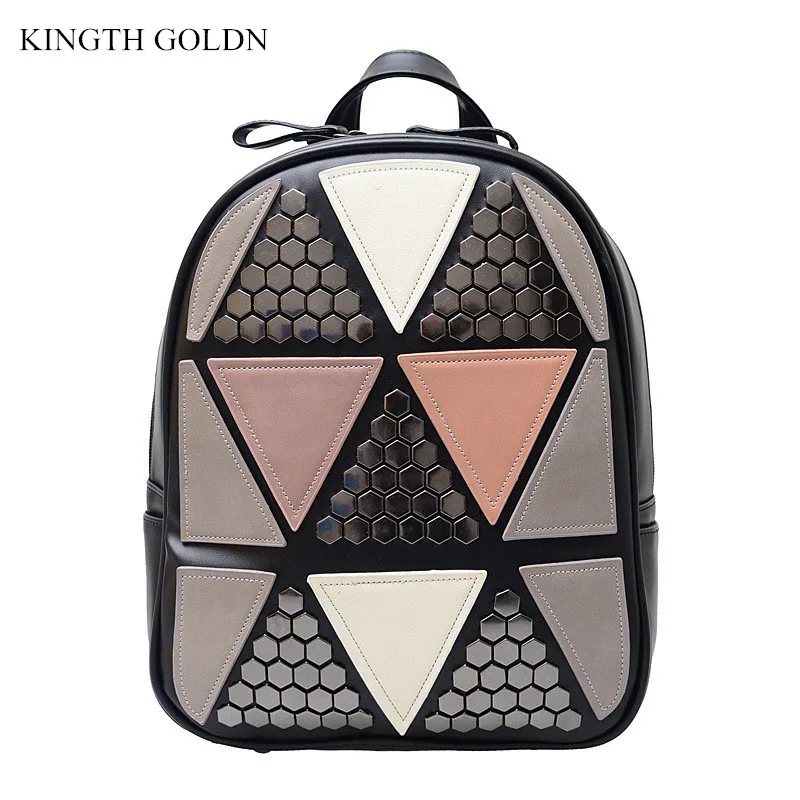 KINGTH GOLDN высококачественные рюкзаки из искусственной кожи для девочек подростков