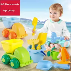 Пляжные Игрушки для Для детей, на лето дети воды песок пляжа играть в игрушки TPE пляжные замок ведро лопату грабли воды инструмент