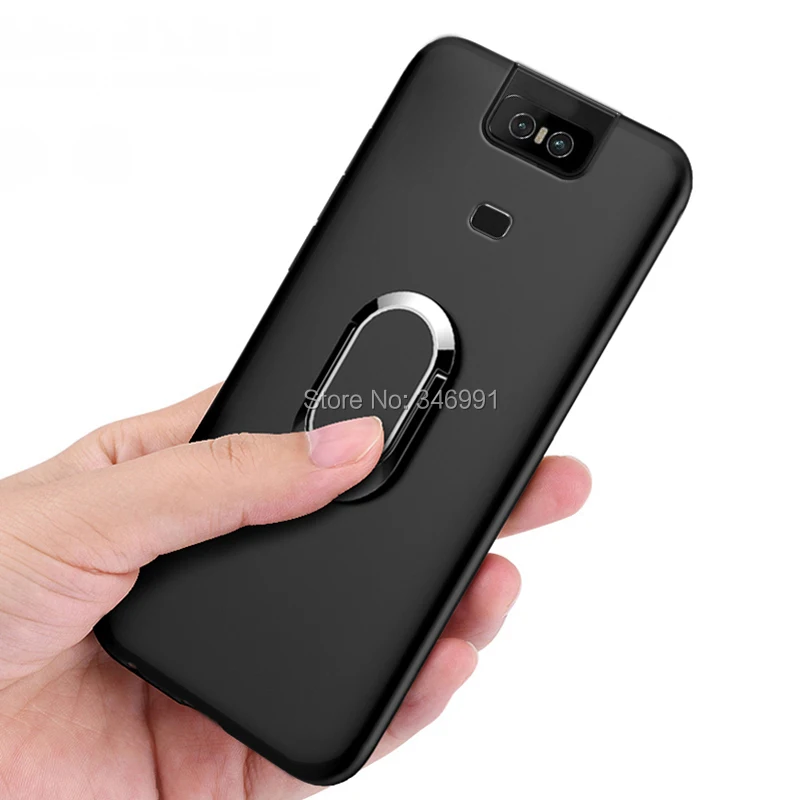 sfor Asus ZS630KL Cover for Asus ZenFone 6 ZS630KL Case luxury I01WD 6.4" Soft Black Silicone Funda for Asus ZS630 KL Cases