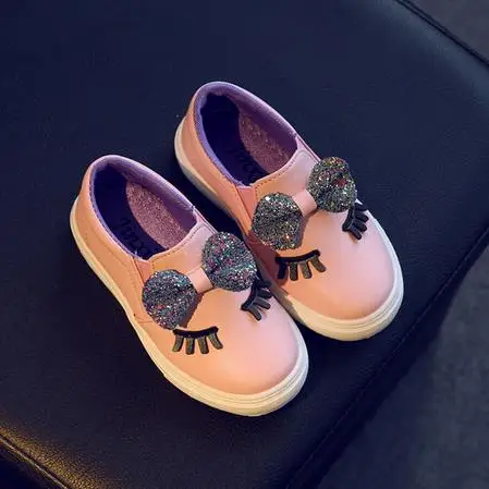 Детская обувь 2018 мода весна обувь с бантами девушка тапки принцессы с блестками вечерние на плоской подошве обувь для детей для девочек 90E