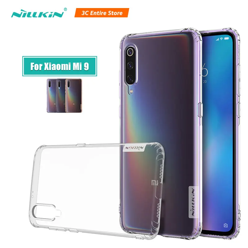 

For xiaomi mi 9 case Cover 6.39'' Nillkin Nature Transparent Clear Soft silicon TPU Protector cover for xiaomi mi9 mi 9 Pro case