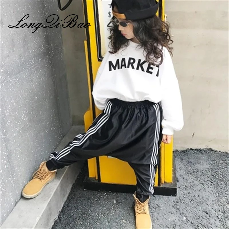 

Girls harem pants 2018 autumn new big children's children's sports pants pants casual pants