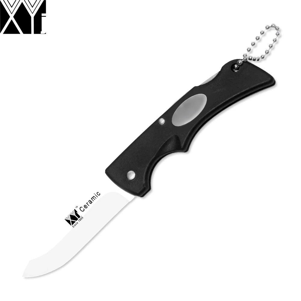 XYj Brand Black Handle Folding Ceramic Knife Professional Outdoor