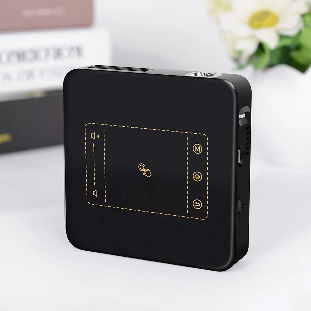 ThundeaL Android 7.1 Projector T20 Pico DLP Projector Touch Pad WIFI Bluetooth Mini Beamer 8000mAh Battery Projetor Home Theater