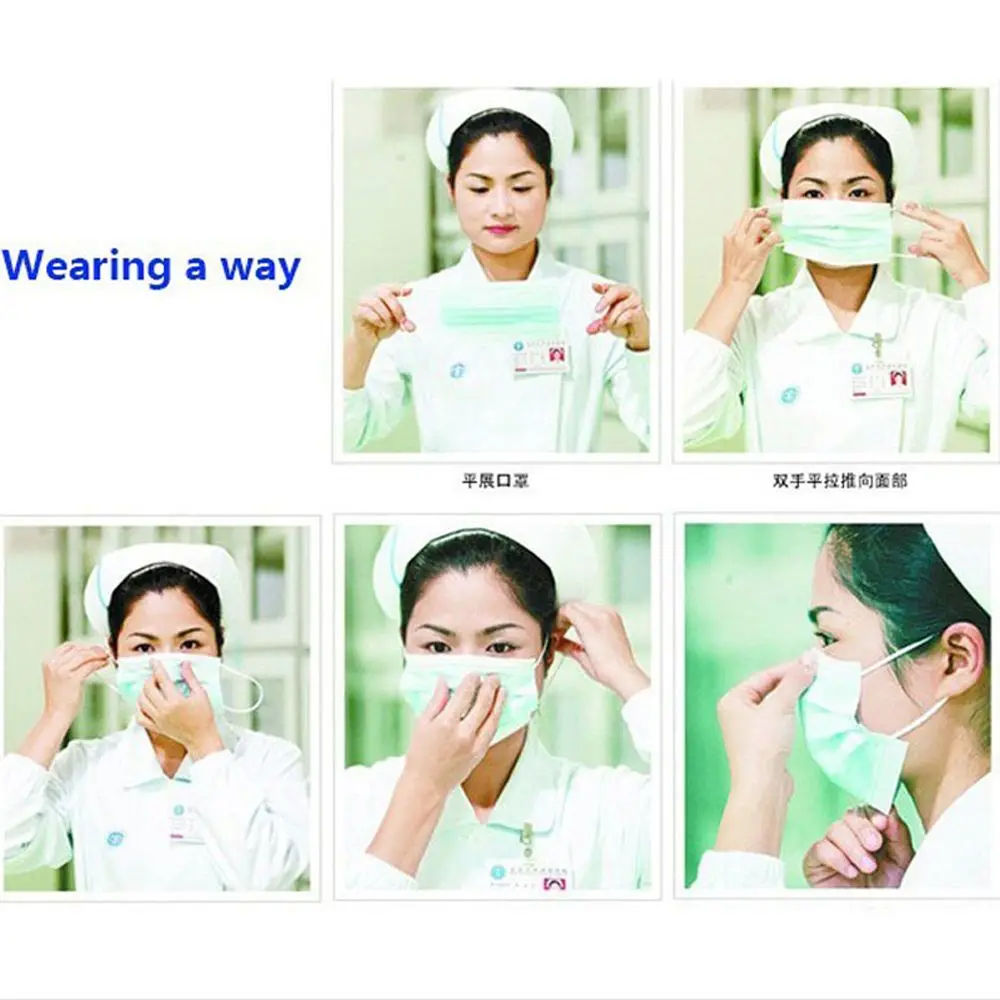 10 шт одноразовые маски для предотвращения вируса 3 слоя выражений ткани с использованием защищает человека полезные маски для рта