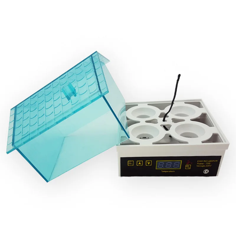 4 Egg Incubator Automatic Temperature Control Small Brooder Hatchery Egg Incubator Hatcher for Chicken Duck Bird Pigeon Quail 4 Egg Incubator Automatic Temperature Control Small Brooder Hatchery Egg Incubator Hatcher for Chicken Duck Bird Pigeon Quail