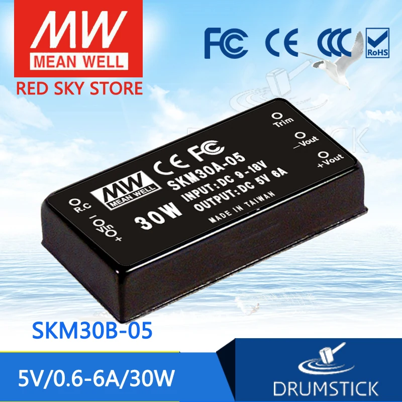 

MEAN WELL SKM30B-05 5V 6A meanwell SKM30 5V 30W DC-DC Regulated Single Output Converter