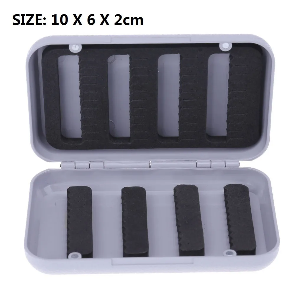 

Fishing Lure Box Storage Case 4 compartments Double Sides Foam Kayak Canoe Boat Fishing Lure Bait Tackle Cover Box 10 X 6 X 2cm