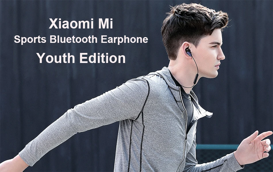 Оригинальный Xiaomi mi Bluetooth наушники гарнитура с mi c спортивные беспроводной молодежное издание водостойкий для Xio iPhone смартфонов