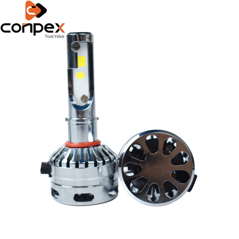 

2pcs Car Headlight Bulbs LED 6500K 24V 3.0A H3 LED high temperature resistant chip Two-sided LED lamp beads signal lamp Lights