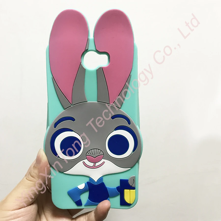 New Arrival 3D Cute Cartoon Judy Rabbit Soft Silicone Back Rubber Cover Case For Huawei Y3II Y5II Y6II Y3 II Y5 II Y6 II 2 