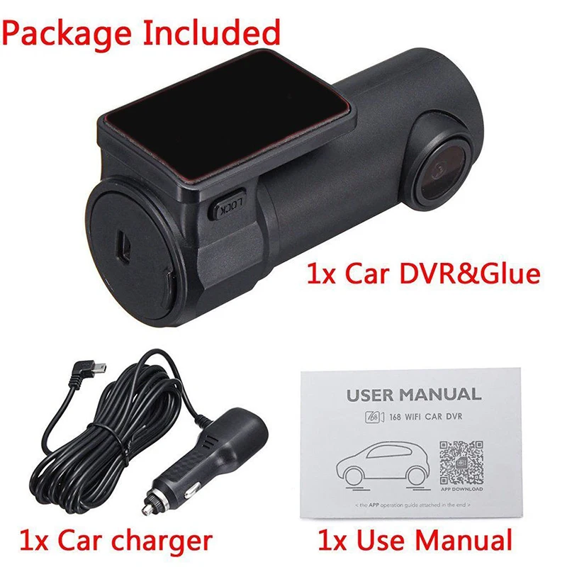 APRICOTCAR автомобильный проигрыватель 1080 P Мини Wifi Автомобильная Скрытая DVR камера