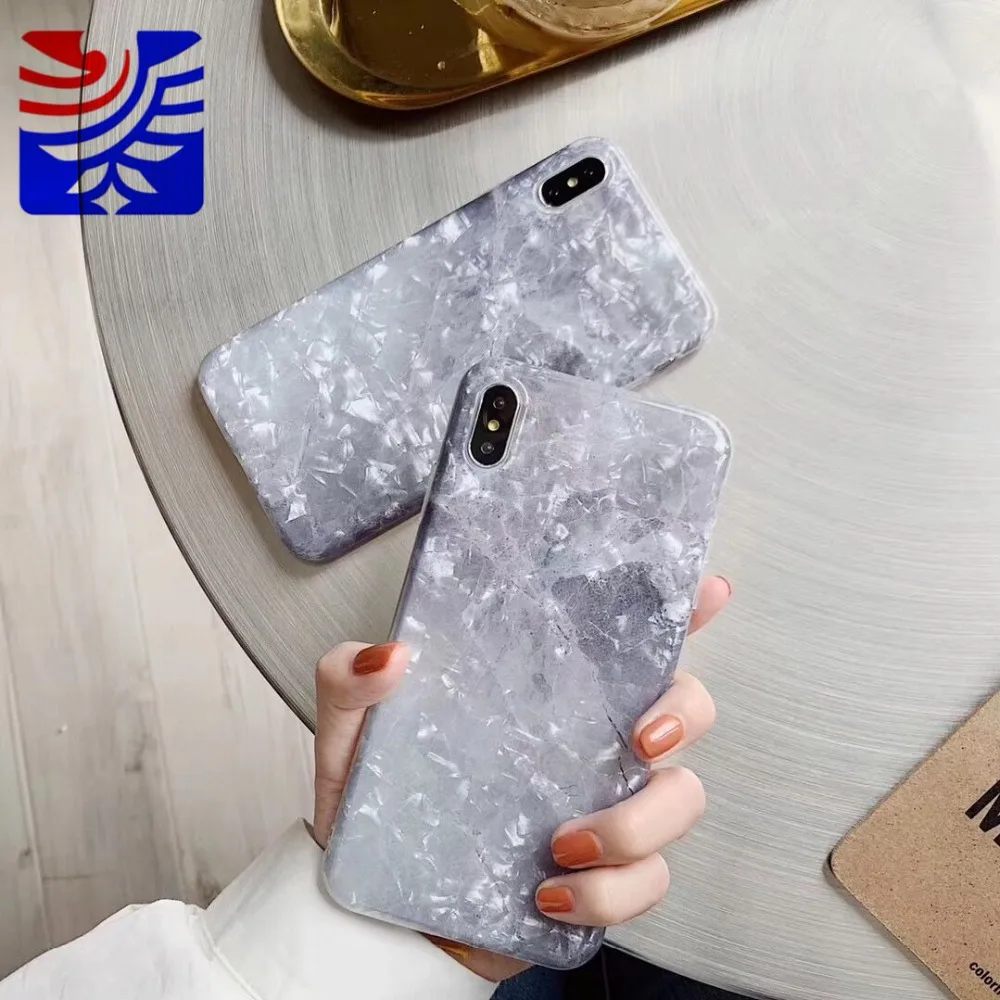 

PEIPENG Simple Retro marble Case fashon For iPhone 7 7Plus 6 6S 6Plus 8 8Plus X XR XS Max TPU Anti-fall Phone Case