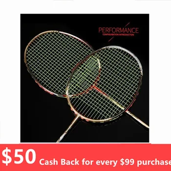 

Quality Broken Wind Chinese Dragon Badminton Rackets Carbon Fiber Professional Offensive Racquets Single Racket Q1013CME