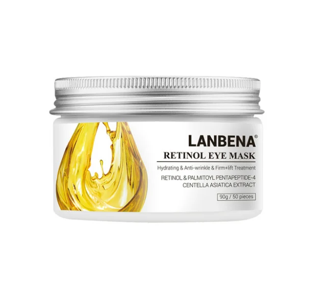 LANBENA маска для глаз Retinol, гиалуроновая кислота, сыворотка для глаз, уменьшает темные круги, мешки, морщины у глаз восстанавливающий, увлажняющий подтяжка кожи уход за кожей