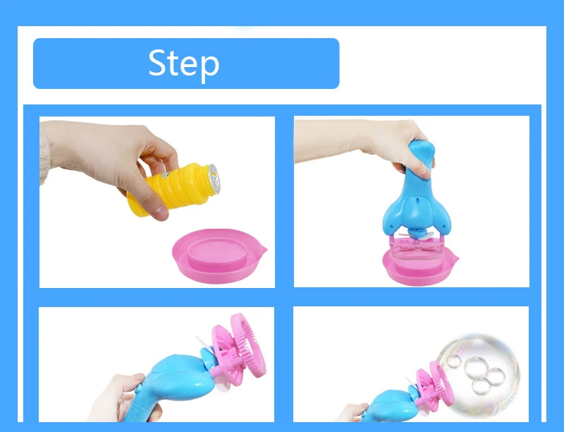 Child Electric Dolphin Bubble Gun Kids Outdoor Double Bubble Fan Toy Gift for Children Bubbles Machine for Soap Bubble Toys