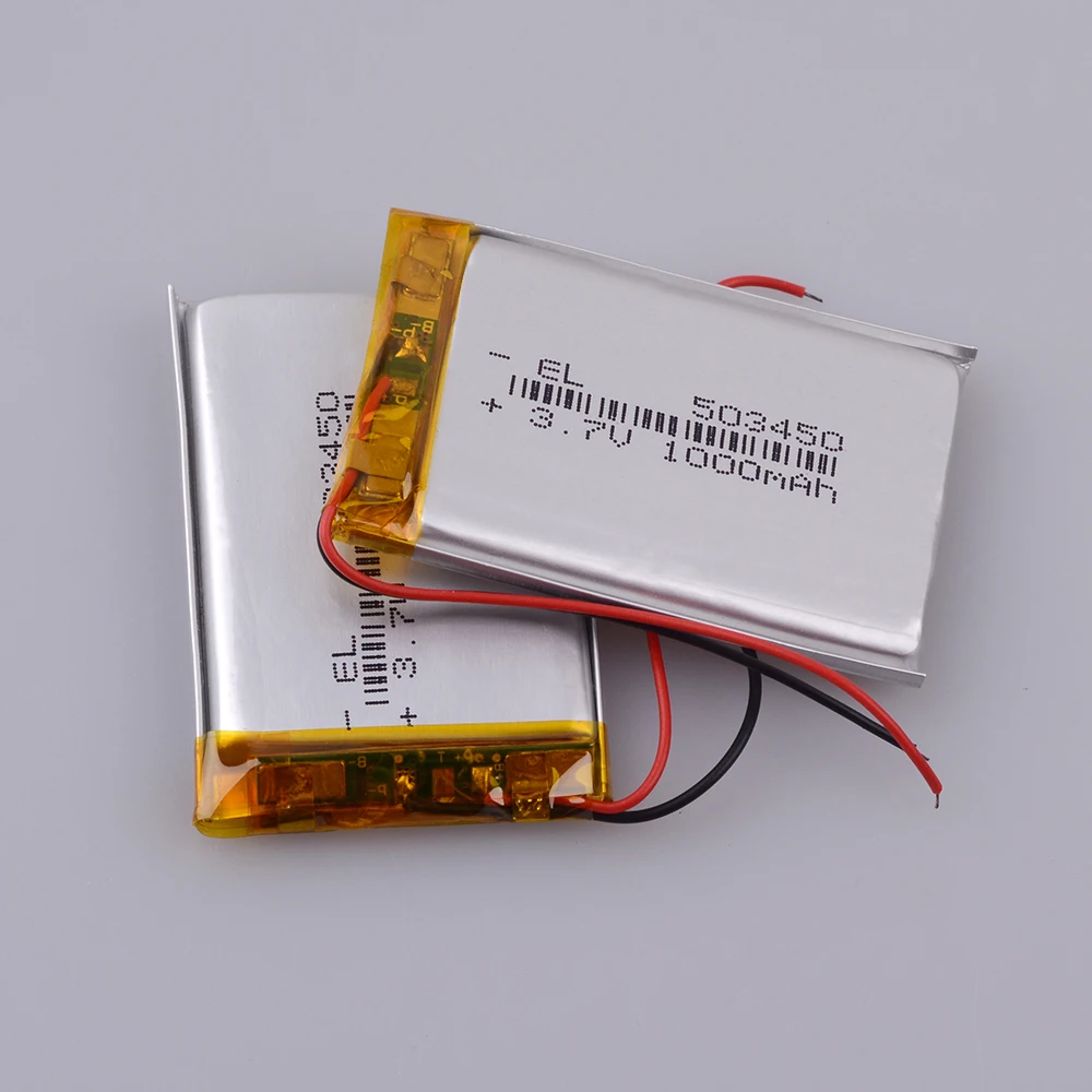 Полимерная литиевая аккумуляторная батарея 1000 mAh литий ионная 3 7 V 503450 053450 523450 для