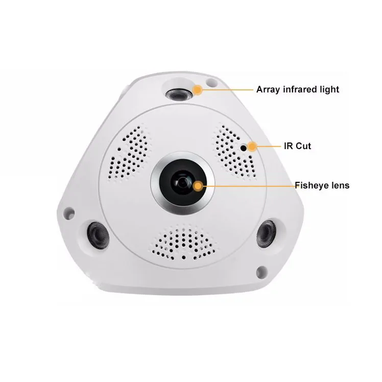

HD 12MP Panoramic Camera Wireless Home Security Camera System HD Night Vision Camera 360 Wide Angle FishEye Android Camera