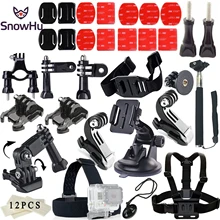 Go pro Accessories Set Three way mini tripod monopod Flat Mount For Gopro Hero 4 3