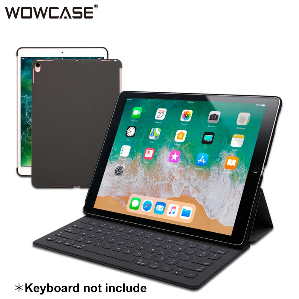 WOWCASE матовый протектор Чехлы для iPad Pro 12,9 чехол ультра тонкий жесткий пластик задняя крышка iPad Pro 12,9 дюйма 2017/2105 Fundas