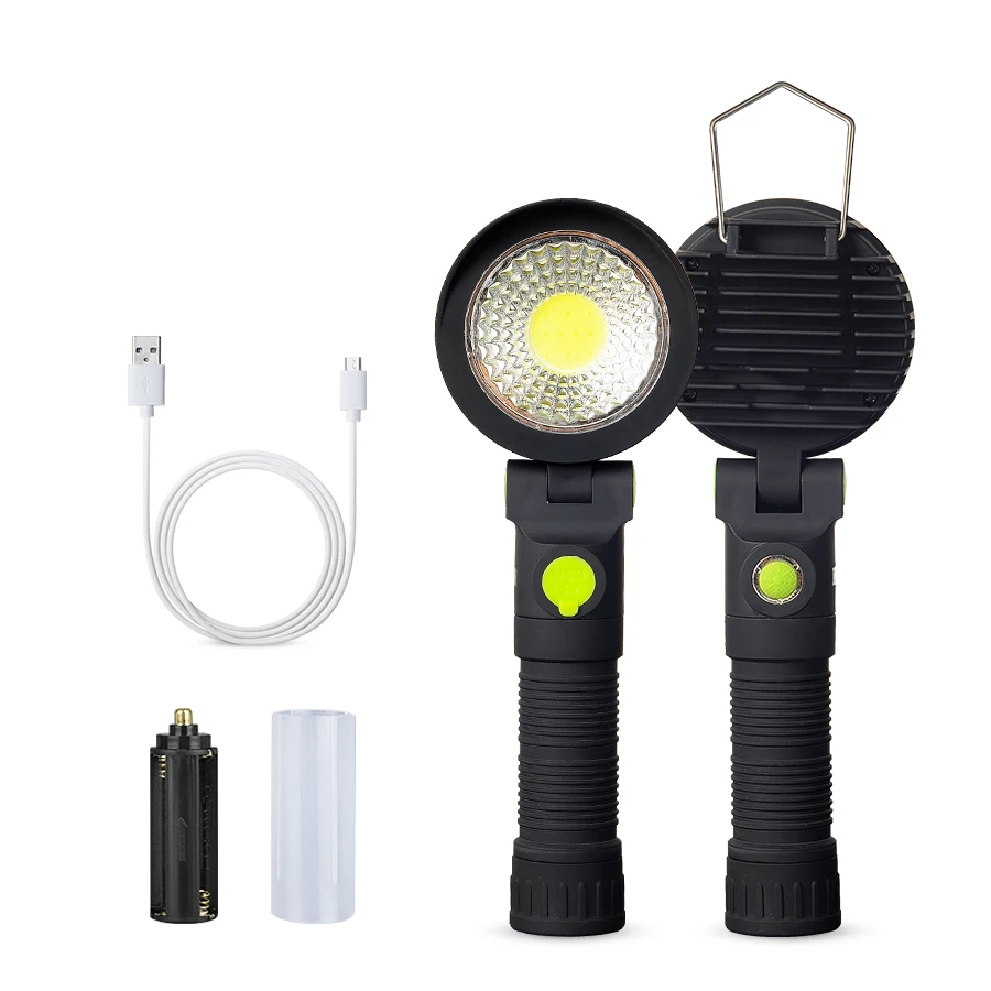 

Emergency Working Light USB Charging DC5V ABS COB Working Lamp Portable Camping Lantern 18650*1/AAA*3 Battery Not Included