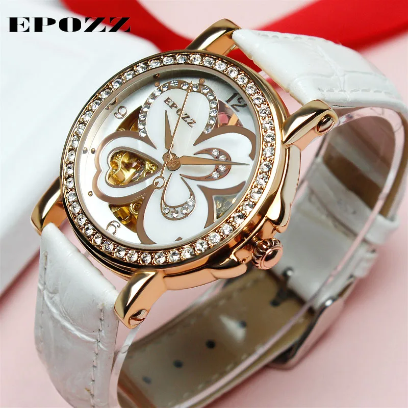 

EPOZZ Brand new mechanical watch for women luxury fashion high-grade waterproof watches famous design bracelet clock 80031