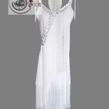 Стиль костюм для латинских танцев сексуальное спандекс платье с кисточками для латинских танцев для женщин платья для латинских танцев XXS-6XL