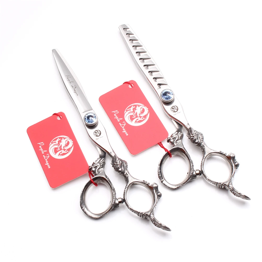 

5.5" 440C Professional Hair Scissors Cutting Shears Thinning Scissors Hairdressing Scissors Set Barber Makas Dropshipping Z9107
