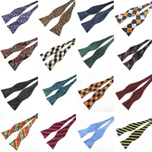 RBOCOTT регулируемый галстук-бабочка, мужской галстук-бабочка, шелк, жаккард, тканые мужские классические галстуки-бабочки для свадебной вечеринки, разные цвета