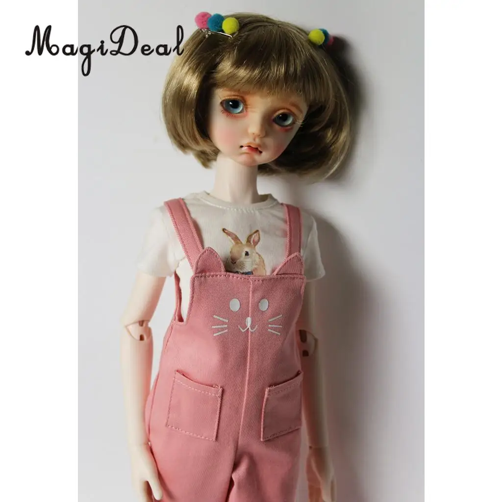 Цельнокроеное милое платье-футболка с короткими рукавами для 1/3 1/4 BJD для SD для Dollfie аксессуары для кукол детский подарок