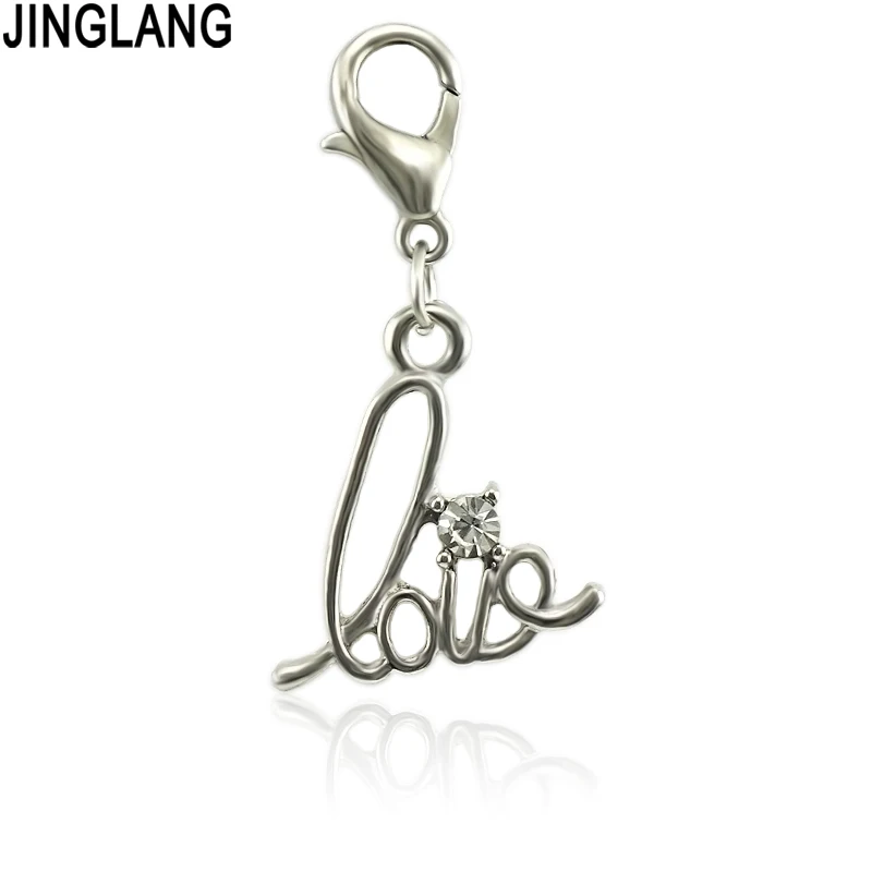Подвески JINGLANG с надписью Love тибетские посеребренные антикварные ювелирные