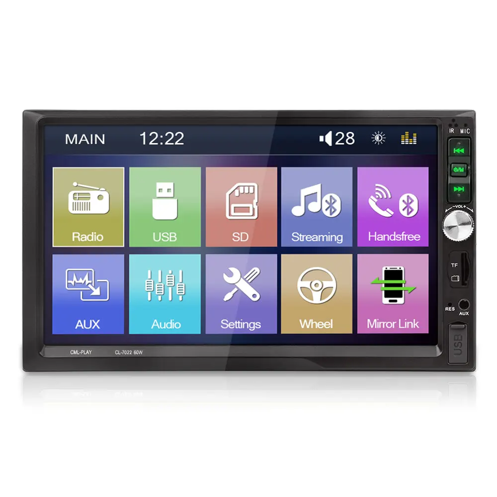 

VEHEMO FM/USB/AUX 7inch Auto MP5 Player Car MP5 Player Rear View MP5 Automotive Flexible MP5 Player Automobile Support TF Card