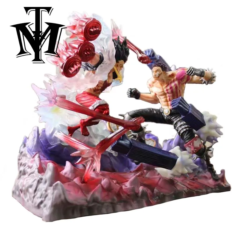 Аниме One Piece POP Snake Man Monkey D Luffy VS Charlotte Katakuri Боевая экшн фигурка GK ПВХ Коллекционная