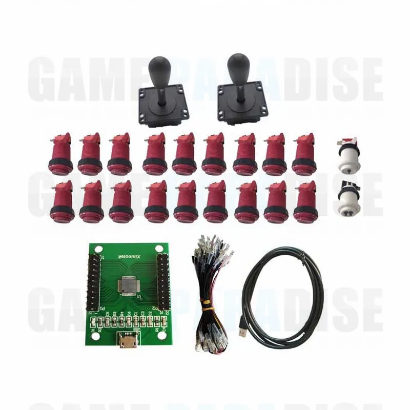 2 player usb encoder kit wih joysticks and buttons 6