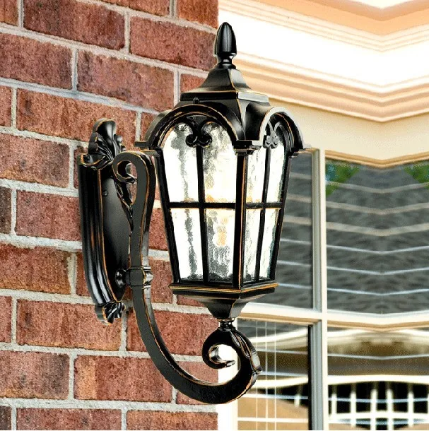 

European style outdoor waterproof garden villa garden living room corridor staircase mirror wall lamp LO879